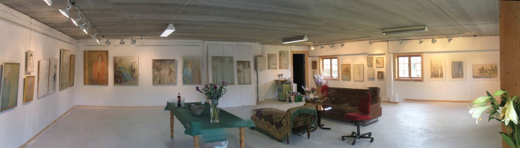 panorama av utstillingslokalet